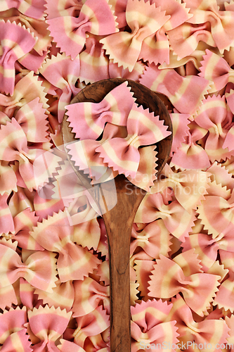 Image of Farfalle Pink Striped Bow Tie Italian Pasta