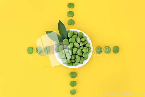 Image of Broad Bean Vegetable Nutritious Health Food Abstract