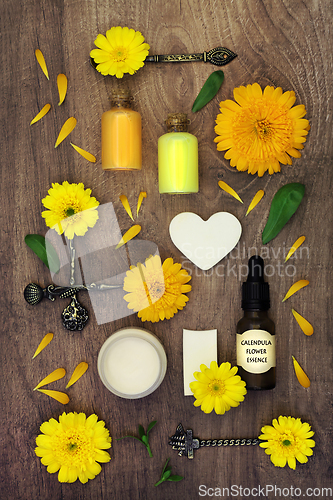 Image of Calendula Flowers for Natural Herbal Skincare Plant Remedies