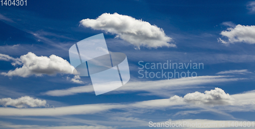 Image of beautiful blue sky