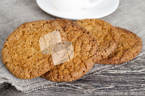 Image of A stack of oatmeal cookies