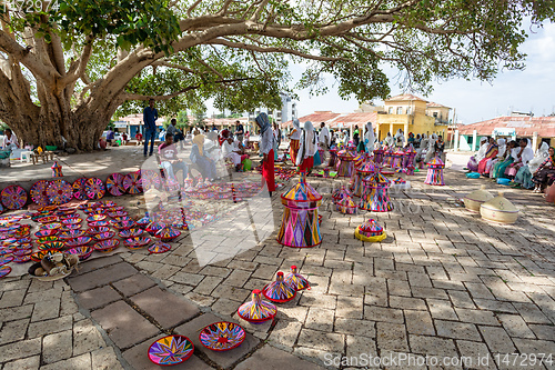 Image of Street market in center of Aksum, Ethiopia Africa