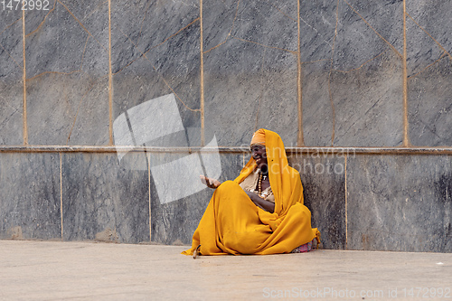 Image of orthodox priest in Axum. Aksum, Ethiopia