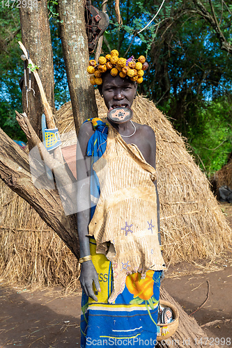 Image of most dangerous African Mursi people tribe, Ethiopia, Africa