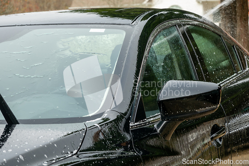 Image of car wash cleaning and prepare for detailing