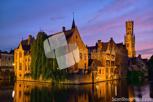 Image of Famous view of Bruges, Belgium