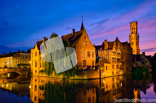 Image of Famous view of Bruges, Belgium