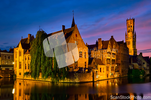 Image of Famous view of Bruges, Belgium