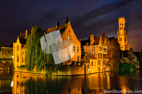 Image of Famous view of Bruges, Belgium