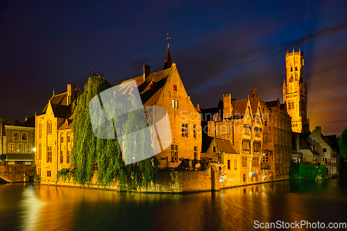 Image of Famous view of Bruges, Belgium