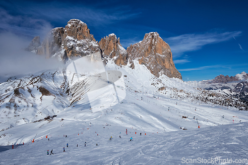 Image of Ski resort in Dolomites, Italy