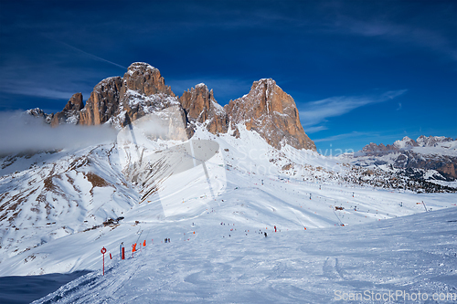 Image of Ski resort in Dolomites, Italy