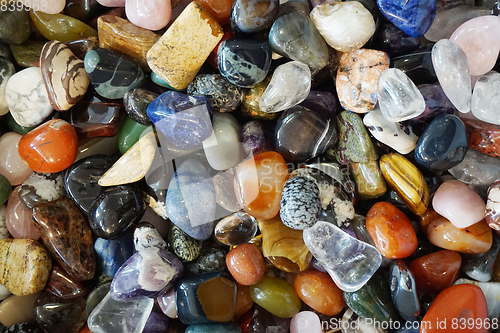 Image of color gems mineral collection 