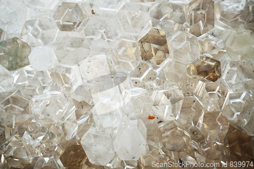 Image of white crystal mineral texture