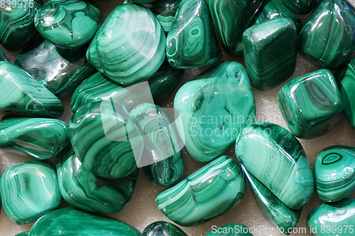 Image of malachite collection texture