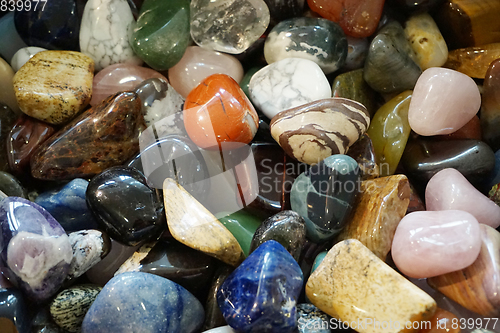 Image of color gems mineral collection 
