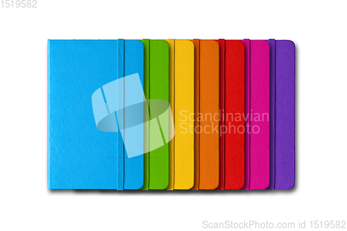 Image of Multi color closed notebooks range