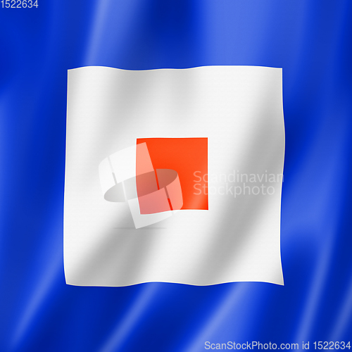 Image of Whiskey international maritime signal flag