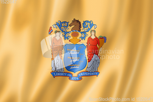 Image of New Jersey flag, USA 