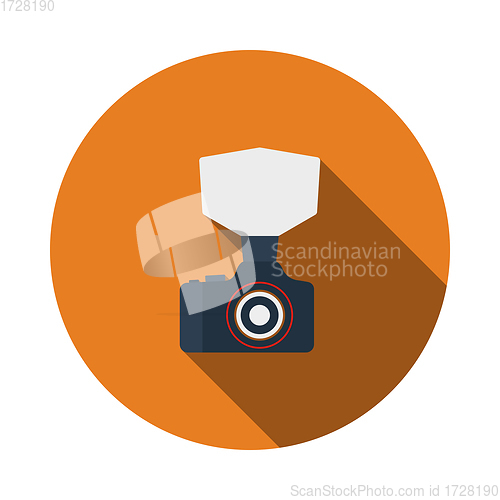 Image of Camera With Fashion Flash Icon