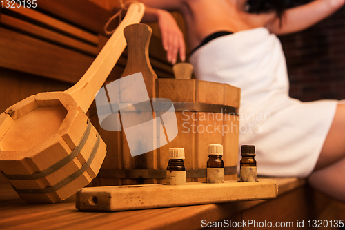 Image of Wooden bath accessories