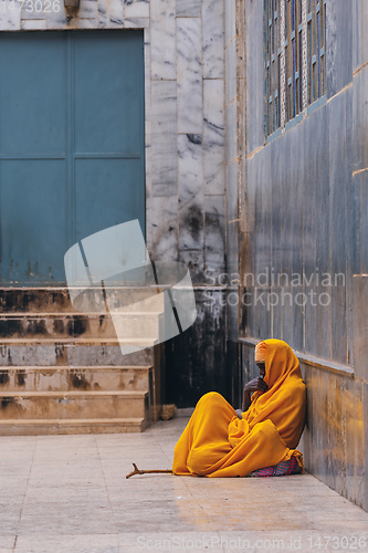 Image of orthodox priest in Axum. Aksum, Ethiopia