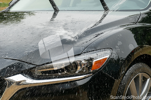 Image of car wash cleaning and prepare for detailing