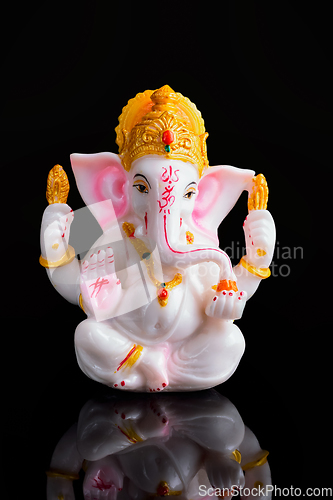 Image of Ganesha statue on white