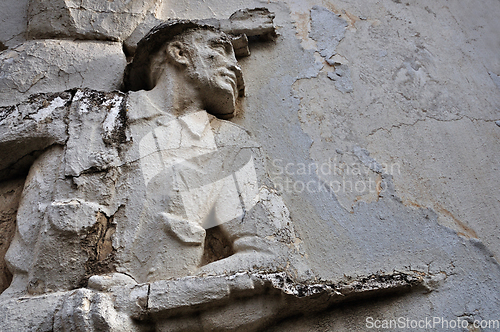 Image of soldier with broken bayonet