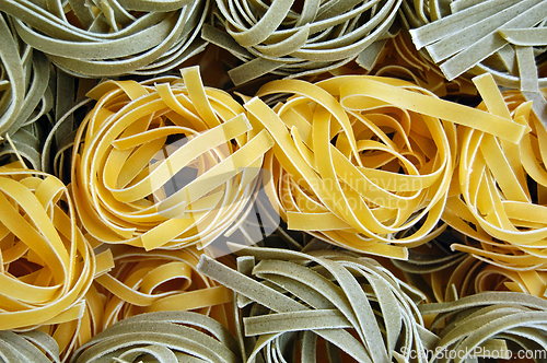 Image of tagliatelle pasta food background
