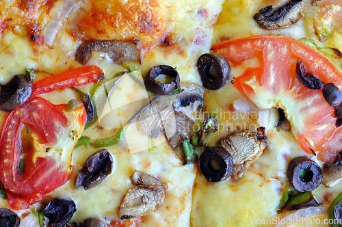 Image of vegetarian pizza