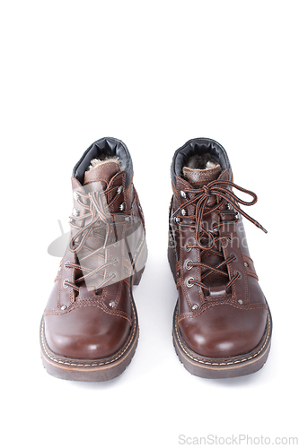 Image of Pair of winter shoes isolated