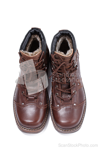 Image of Pair of winter shoes isolated