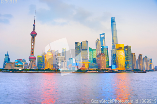 Image of Skyline of Shanghai Downtown. China