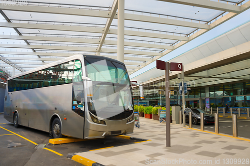 Image of Bus airport terminal. Singapore