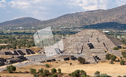 Image of Pyramid of the Moon. Teotihuacan, Mexico