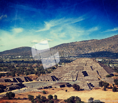 Image of Pyramid of the Moon. Teotihuacan, Mexico