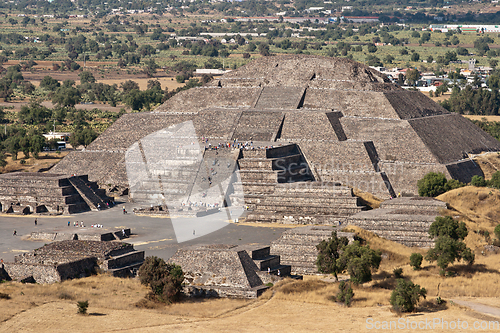 Image of Pyramid of the Moon. Teotihuacan, Mexico