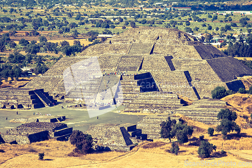 Image of Pyramid of the Moon. Teotihuacan, Mexico