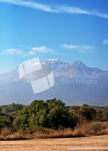 Image of Popocatepetl volcano in Mexico