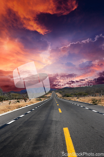 Image of Road in desert