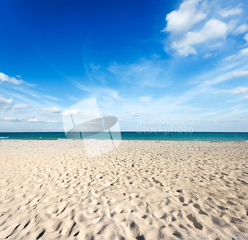 Image of Beautiful beach and sea