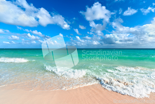 Image of Beautiful beach and sea