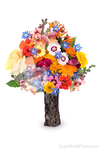 Image of Surreal Summer Flower Tree Abstract Bizarre Composition 