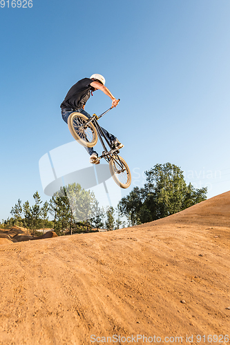 Image of BMX Bike Stunt look back