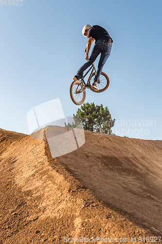 Image of BMX Bike Stunt look back