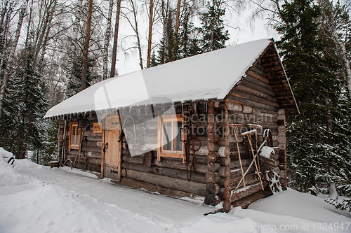 Image of Antique wooden barn house