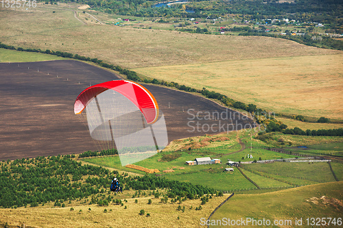 Image of Paragliding in mountains