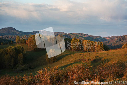 Image of Beauty dawn in the mountains