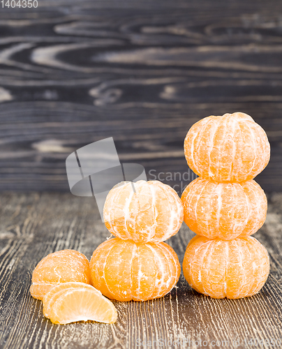 Image of peeled sweet and juicy tangerine